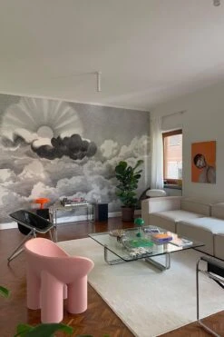 Engraved Sunscape Black White