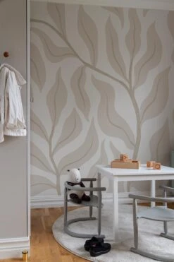 Leaves Soft Beige -Belartestudio Shop NeutralKids Leaves BAS00907042 SoftBeige 1