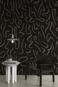 Artistic Lines Small Brown