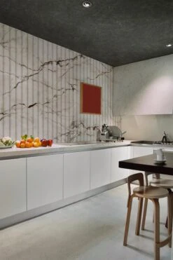 Fluted Marble Wallpaper Neutral -Belartestudio Shop NeutralLuxe FlutedMarbleWallpaper BAS030008100 Neutral 3