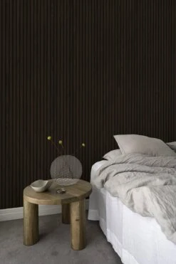 Wood Wallpaper Dark Pine Wood -Belartestudio Shop NordicStructure RibWood BAS00410082 DarkWood 1