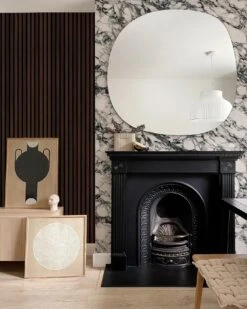 Rib Wood Wallpaper Dark Oak -Belartestudio Shop NordicStructure RibWood BAS00415089 DarkOak 4