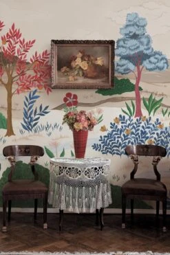 Botanical Landscape Multi Color -Belartestudio Shop NostalgicTradition BotanicalLandscape BAS04608060 MultiColor 2