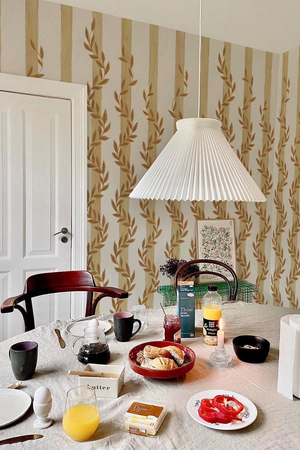 Botanical Stripe Yellow 1 Botanical Stripe Yellow