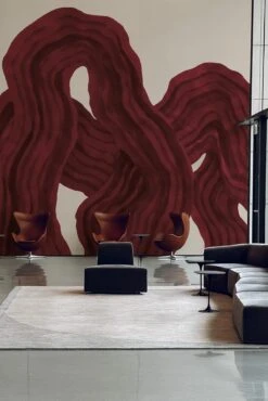 Soft Flow Burgundy -Belartestudio Shop OrganicModernism SoftFlow BAS03507038 Burgundy 2