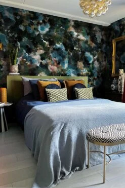 Abstract Meadow Black -Belartestudio Shop OrnateMaximalist AbstractMeadow BAS05603010 Black 4