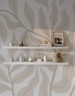 Leaves Soft Beige -Belartestudio Shop PastelDreams Leaves BAS00907042 SoftBeige 2