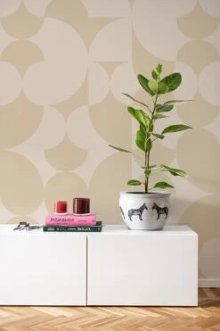 Retro Geometric Pale Yellow -Belartestudio Shop PastelDreams RetroGeometric BAS00904052 PaleYellow 1