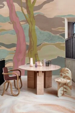 Graphic Landscape Pink