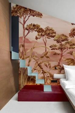 Misty Landscape Pink -Belartestudio Shop PinkAmbience MistyLandscape BAS07101035 Pink 8