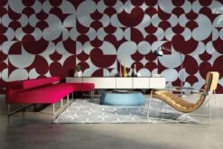 Retro Geometric Burgundy -Belartestudio Shop PopofBlue RetroGeometric BAS02401038 Burgundy 4