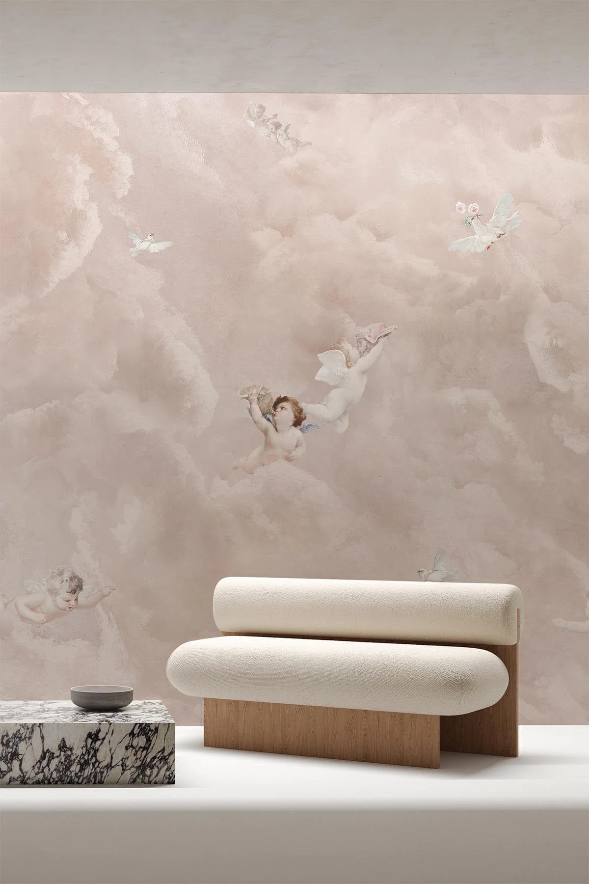 Cherub Clouds Soft Pink 3 Cherub Clouds Soft Pink - Image 3