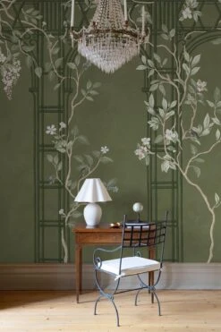 Chinoiserie Arches Dark Green -Belartestudio Shop RoyalVintage ChinoiserieArches BAS02305048 DarkGreen 5