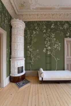 Chinoiserie Arches Dark Green -Belartestudio Shop RoyalVintage ChinoserieArches BAS02305048 DarkGreen 1