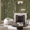 Chinoiserie Arches Dark Green