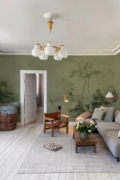 Scenic Landscape Dark Green -Belartestudio Shop RoyalVintage ScenicLandscape BAS02317048 DarkGreen 2