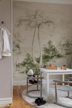 Scenic Landscape Green -Belartestudio Shop RoyalVintage Sceniclandscape BAS02316040 Green kidsroom 1