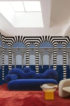 Striped Archway Blue