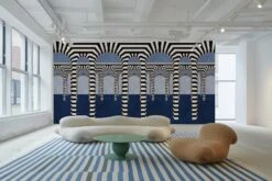 Striped Archway Blue -Belartestudio Shop SurrealStripes Striped Archway BAS06701020 Blue 3
