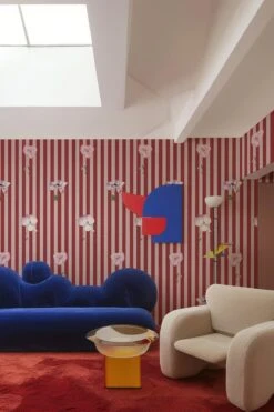 Stripe Meadow Red -Belartestudio Shop SurrealStripes StripedMeadow BAS05911030 Red