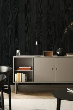 Wood Wallpaper Charred Pine