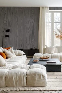 Wood Wallpaper Driftwood Grey