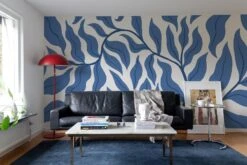 Leaves Blue -Belartestudio Shop ThePowerOfBlue Leaves BAS03601020 Blue 5