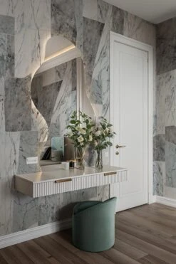 Refined Marble Blue -Belartestudio Shop VibrantMinimalism Refinedmarble BAS06305020 Blue 1