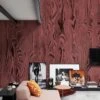 Vibrant Veneer Marsala Red