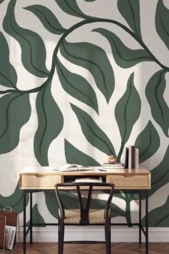 Leaves Green -Belartestudio Shop VintageGarden Leaves BAS00902048 DarkGreen 6