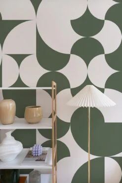 Retro Geometric Dark Green -Belartestudio Shop VintageGarden RetroGeometric BAS00908048 DarkGreen 6