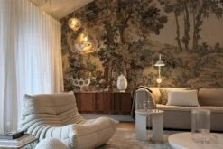 Tapestry Landscape Beige -Belartestudio Shop VintageTapestry TapestryLandscape BAS05701090 Beige 4 enzo.bastian