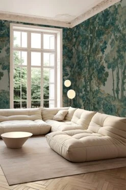 Tapestry Landscape Emerald Green -Belartestudio Shop VintageTapestry TapestryLandscape BAS05704120 EmeraldGreen 2