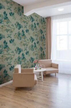 Tapestry Toile Teal -Belartestudio Shop VintageTapestry TapestryToile BAS05705027 Teal 2