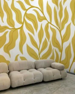 Leaves Yellow -Belartestudio Shop VintageVibe Leaves BAS00701050 Yellow 5