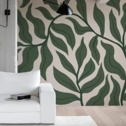 Leaves Green -Belartestudio Shop VintageVibe Leaves BAS00709040 Green 2