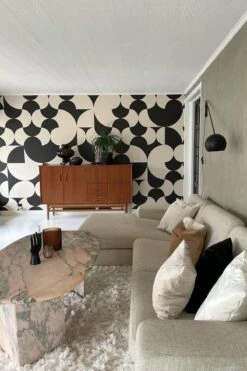 Retro Geometric Black -Belartestudio Shop VintageVibe RetroGeometric BAS00707010 Black 5 Rev