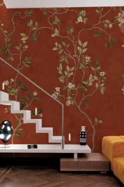 Chinoiserie Rust Red