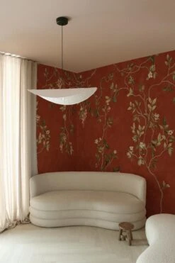 Chinoiserie Rust Red -Belartestudio Shop WarmBotanicals Chinoiserie BAS04702096 RustRed 2