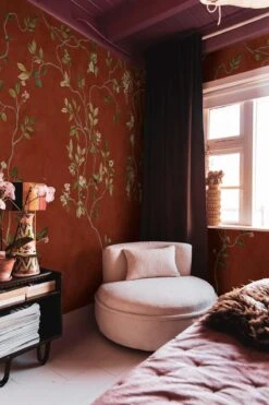 Chinoiserie Rust Red -Belartestudio Shop WarmBotanicals Chinoiserie BAS04702096 RustRed 3