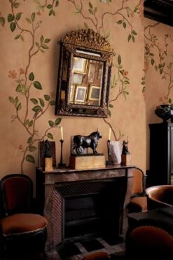 Chinoiserie Peach -Belartestudio Shop WarmBotanicals Chinoiserie BAS04703057 Peach 5