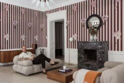 Stripe Meadow Burgundy -Belartestudio Shop belarteSTUDIOxSebastianDollinger StripeMeadow BAS05909035 Burgundy 1
