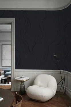 Organic Lines Dark Blue