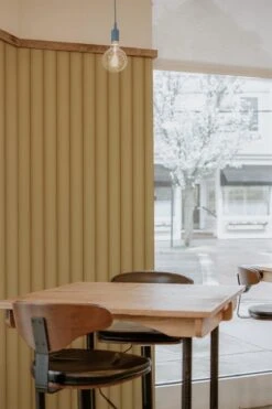 Curved Wall Panel Ochre